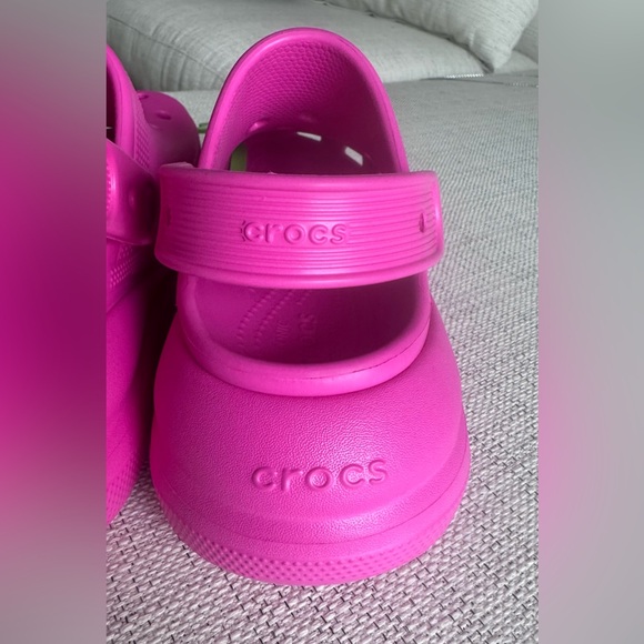 Crocs Platform Crush Iconic Comfort Clog Shoes Size 8 Men's 10 Women Pink - Picture 5 of 12